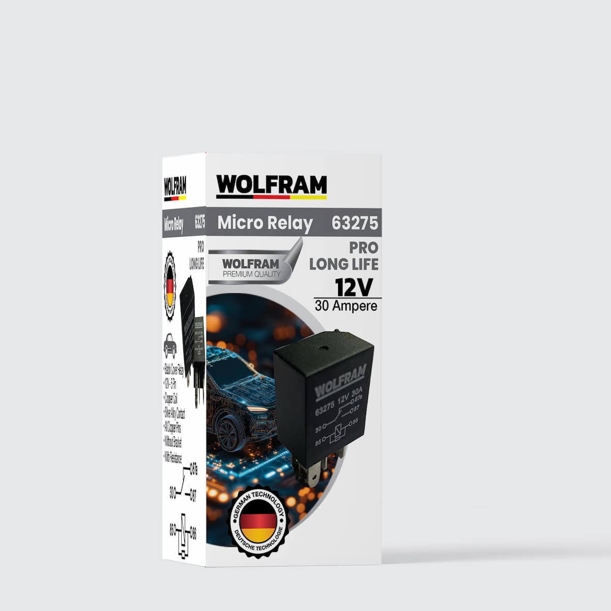 Double Platinum 5-Pin Pro Long Life Relay 12V 30A