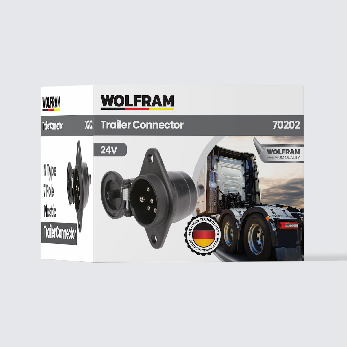 7-pin N Type Plastic Truck Semi-Trailer Plug Female