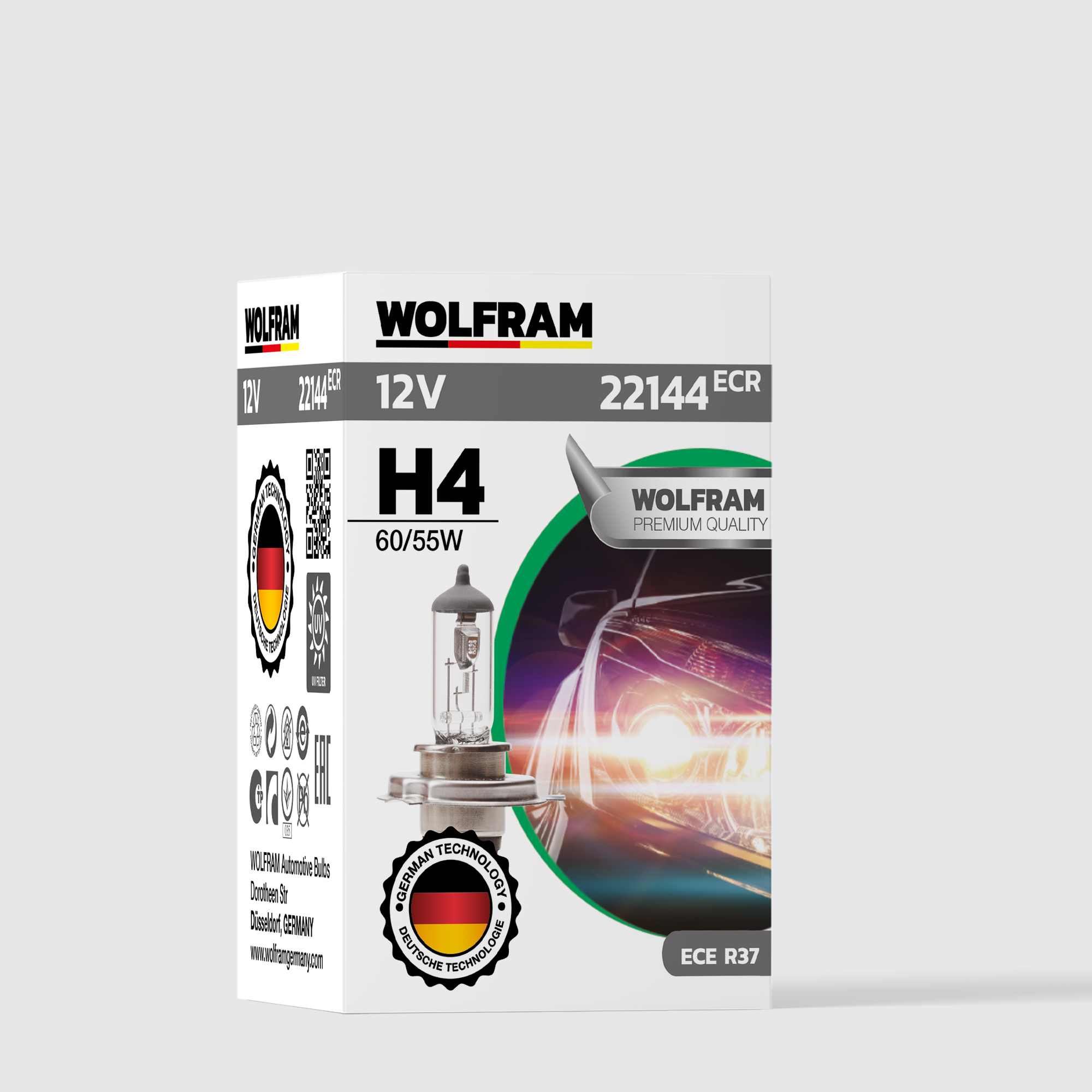 H4 Bulb ECR Standard Light 12V 60/55W
