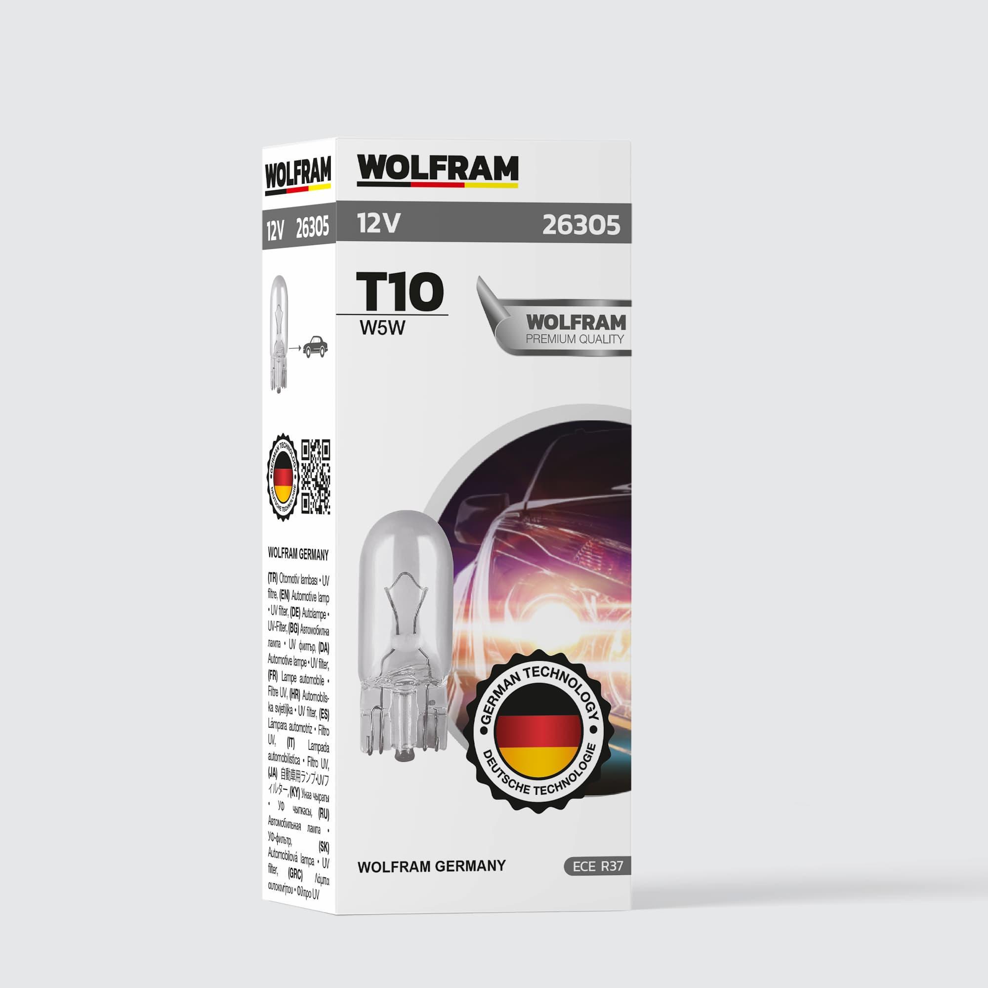 T10 Bulb T10 Medium Baseless Bulb 12V 5W