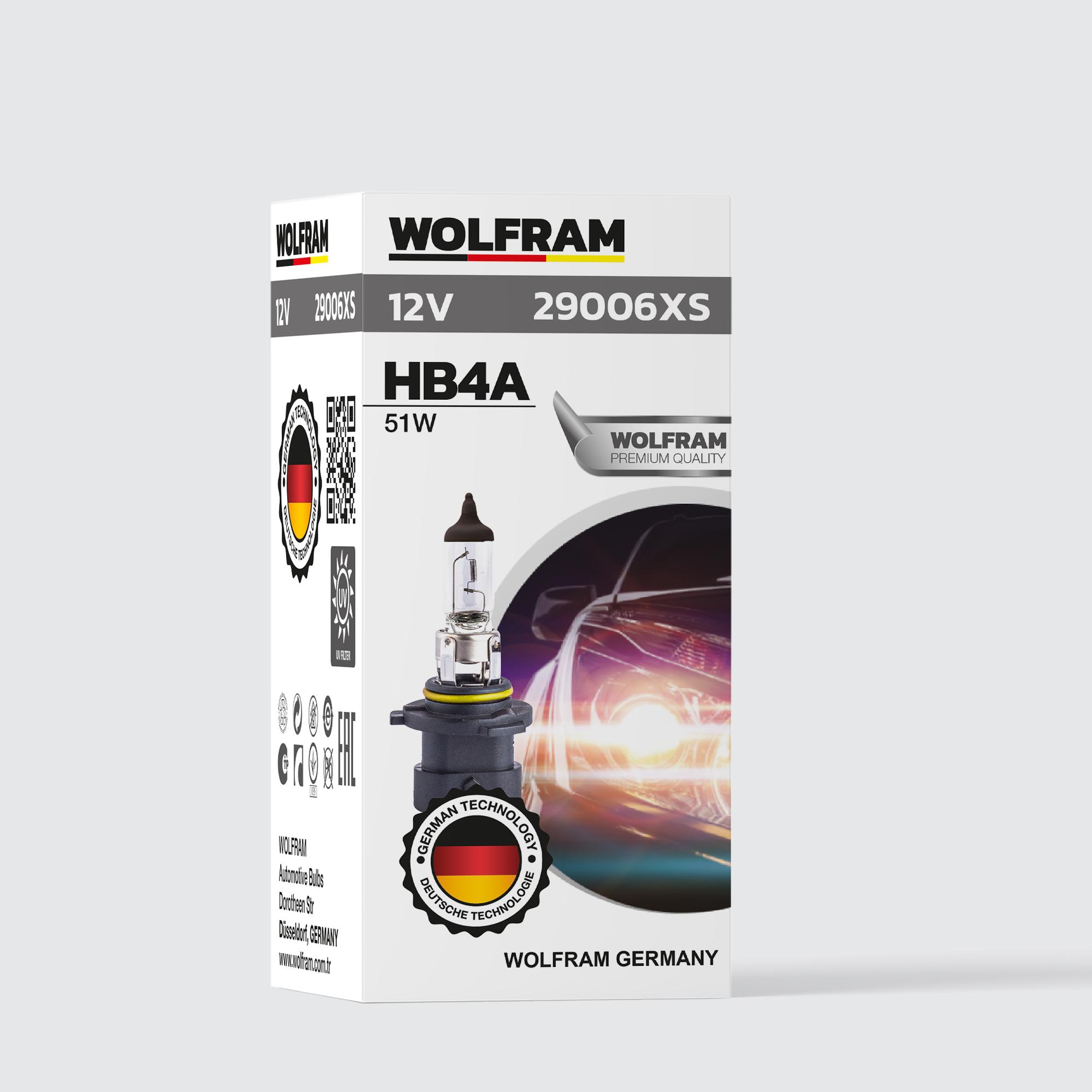 HB4A Bulb 9006 XS Standard Light Straight Socket 12V 51W