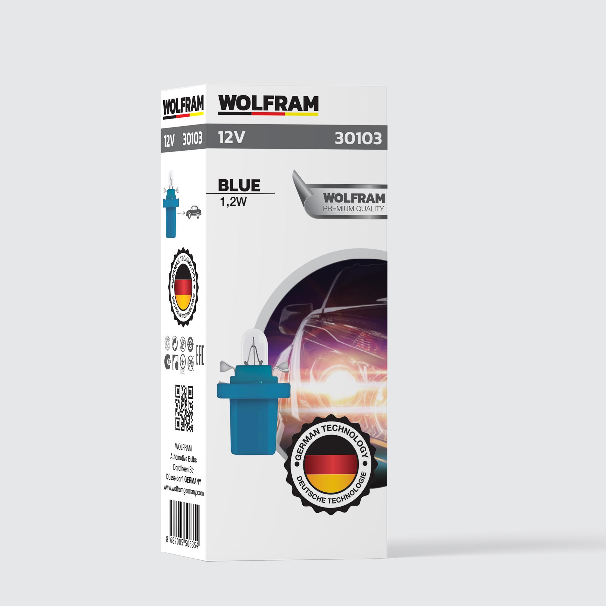 MFX Bayonet Indicator Bulb Blue 12V 1.2W