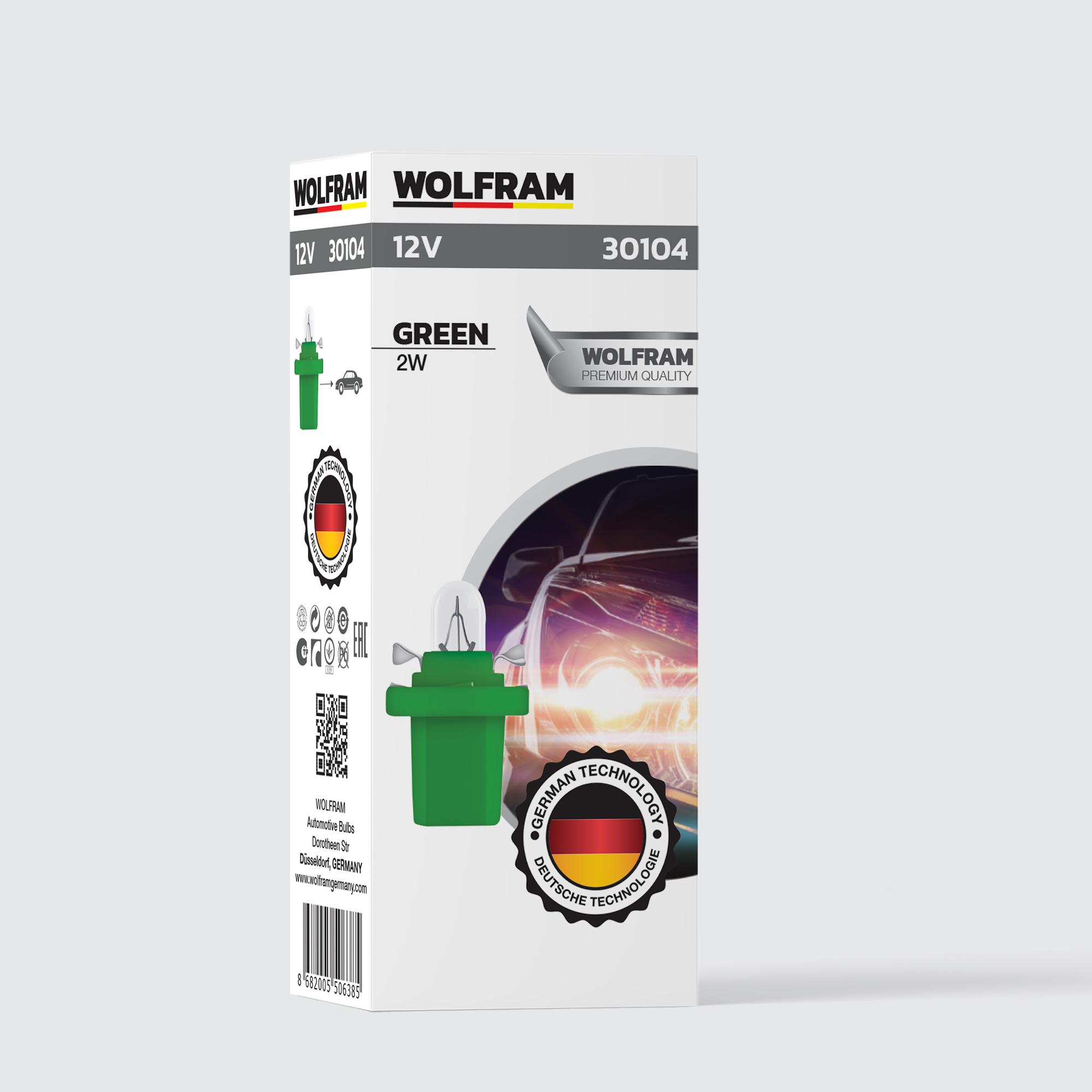 MFX Bayonet Indicator Bulb Green 12V 2W