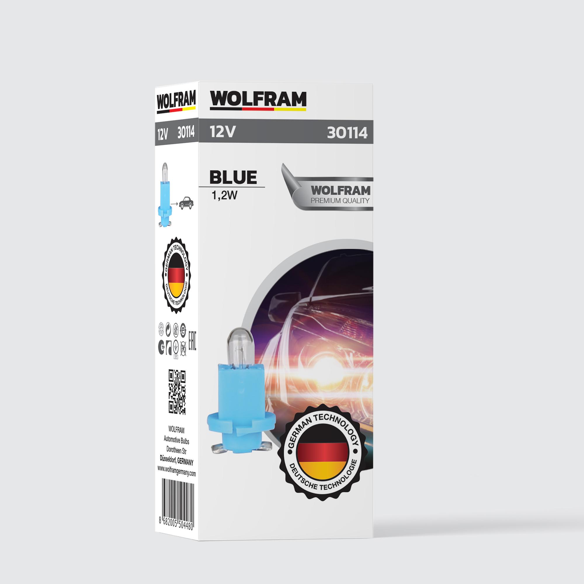 EBS Bayonet Indicator Bulb Blue 12V 1.2W