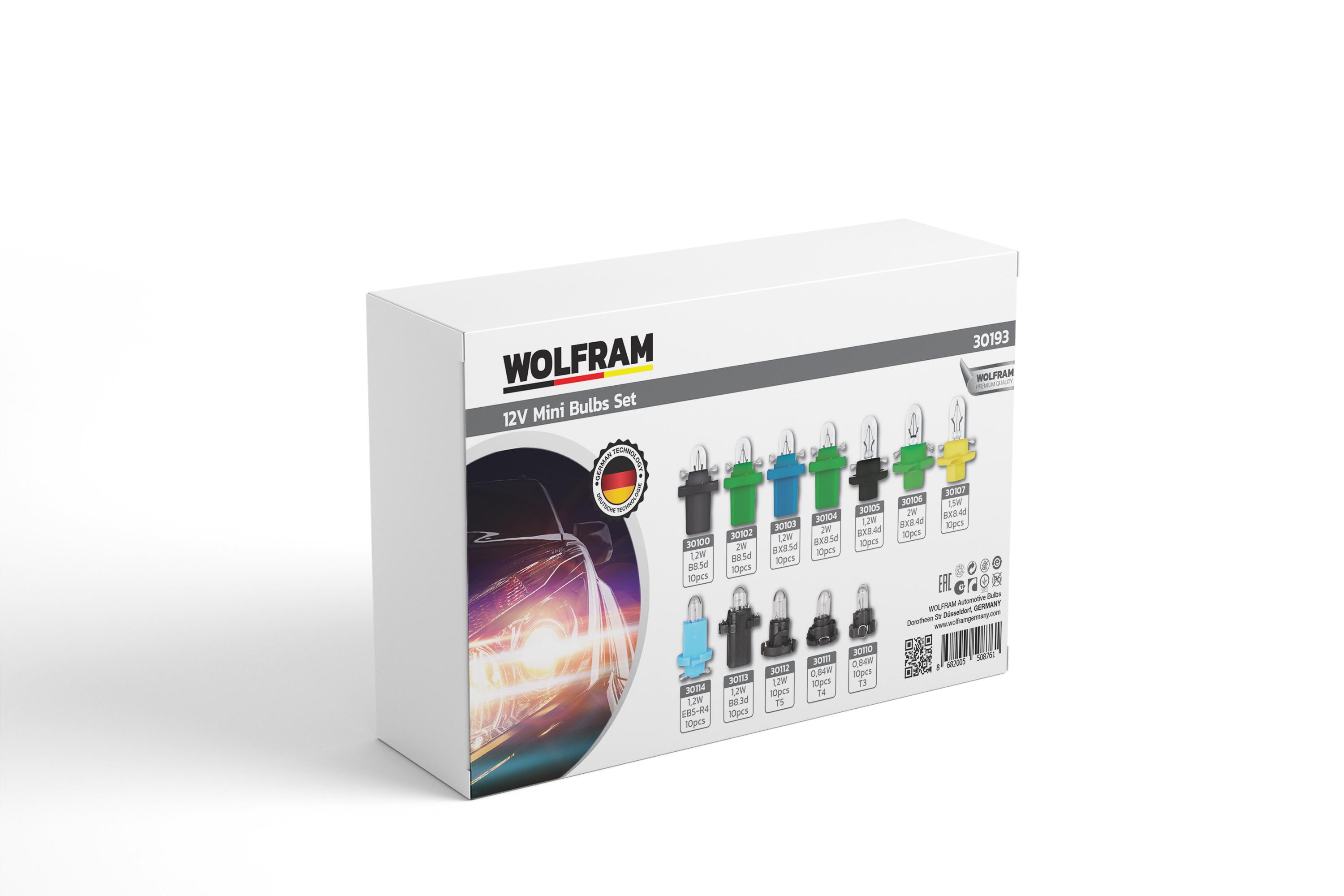 Bayonet Indicator Bulb 120 Pieces Set 12V 1.2W