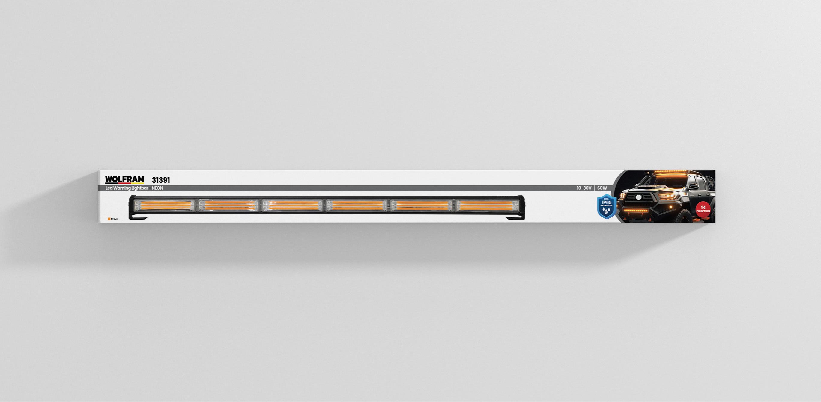 LED Warning Lamp NEON 14 Function 91 cm 10/30V E-Certified 60W