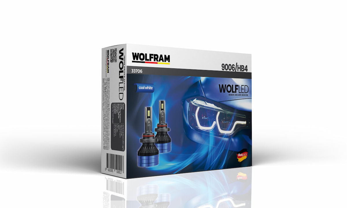 HB4 LED Xenon Bulb with Fan 11000K Wolf Series Luna Series 12V 75W