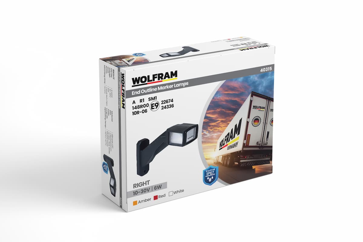 Trailer Horn Light Long Straight Type Right E Certified