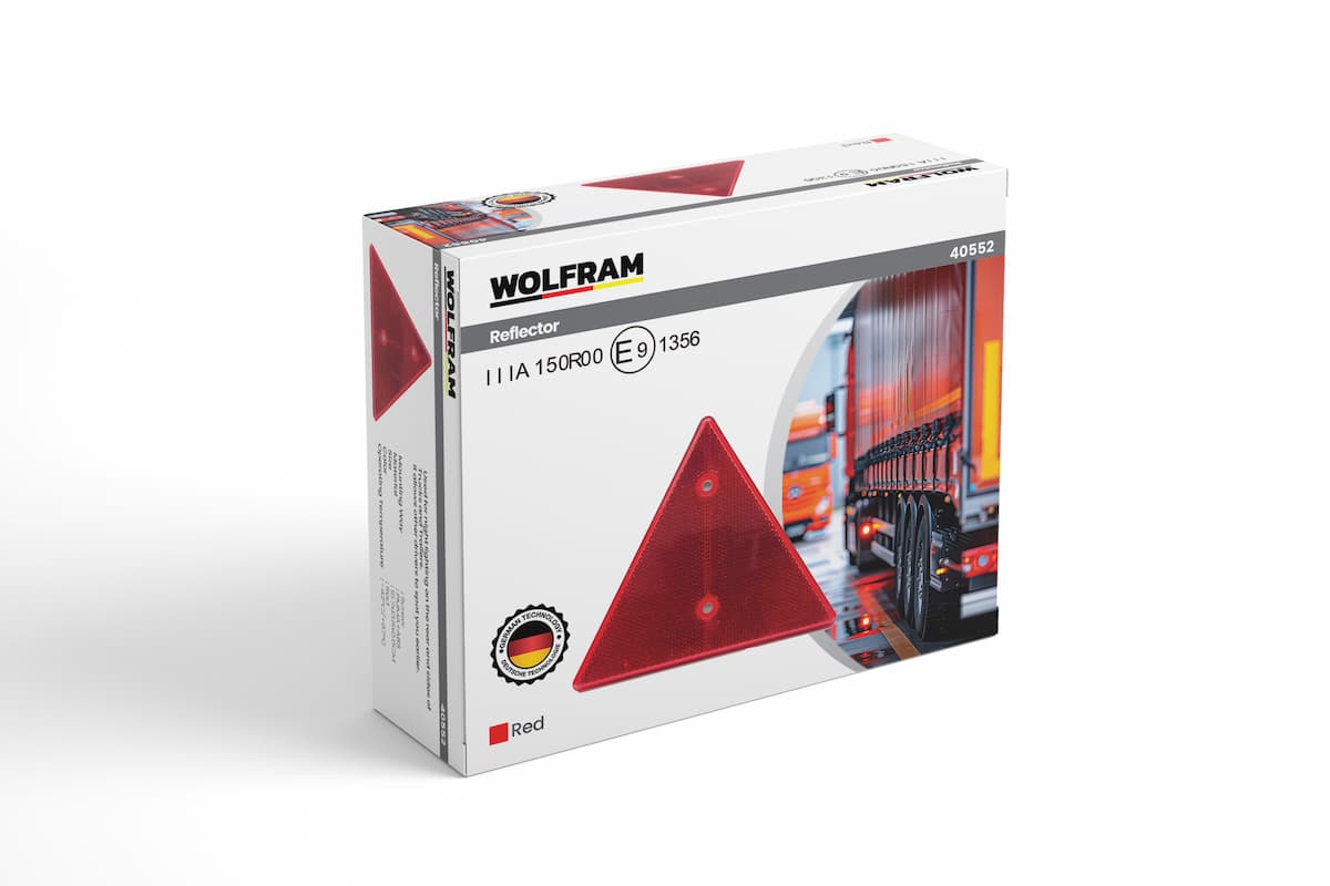 Triangle Reflector E-Marked (Wolfram 40552)