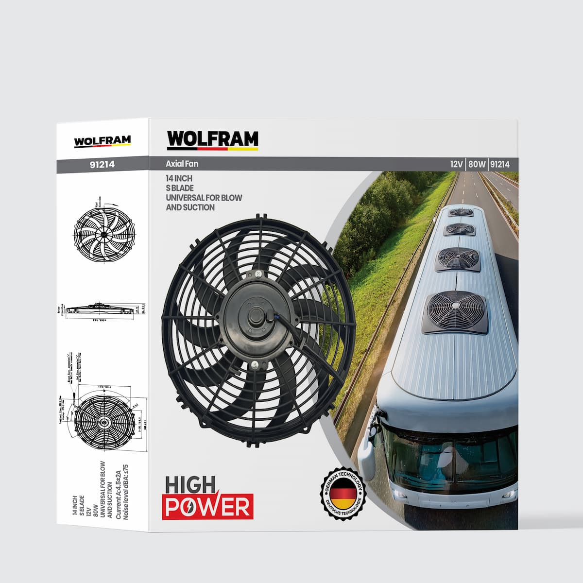 Axial Fan 14 Inch S Blade