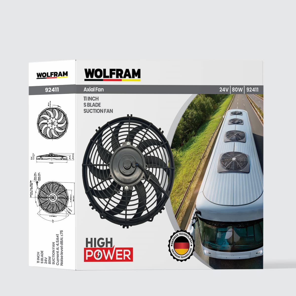 Axial Fan 11 Inch S Blade